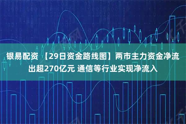 银易配资 【29日资金路线图】两市主力资金净流出超270亿元 通信等行业实现净流入