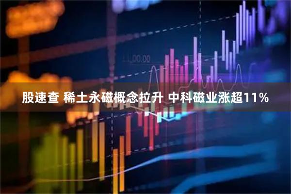 股速查 稀土永磁概念拉升 中科磁业涨超11%